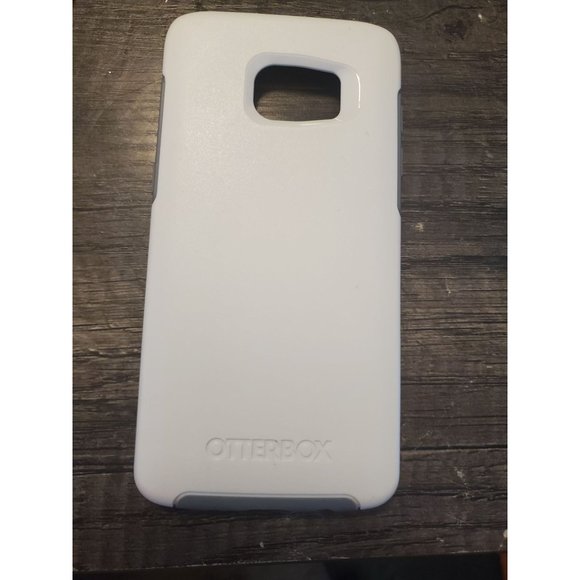 Samsung Galaxy S7 Edge- OTTERBOX SYMMETRY SERIES- GLACIER (WHITE/GUNMETAL GREY) - Picture 2 of 2